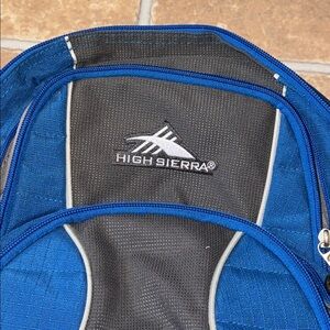 High Sierra Royal Blue and Black Backpack